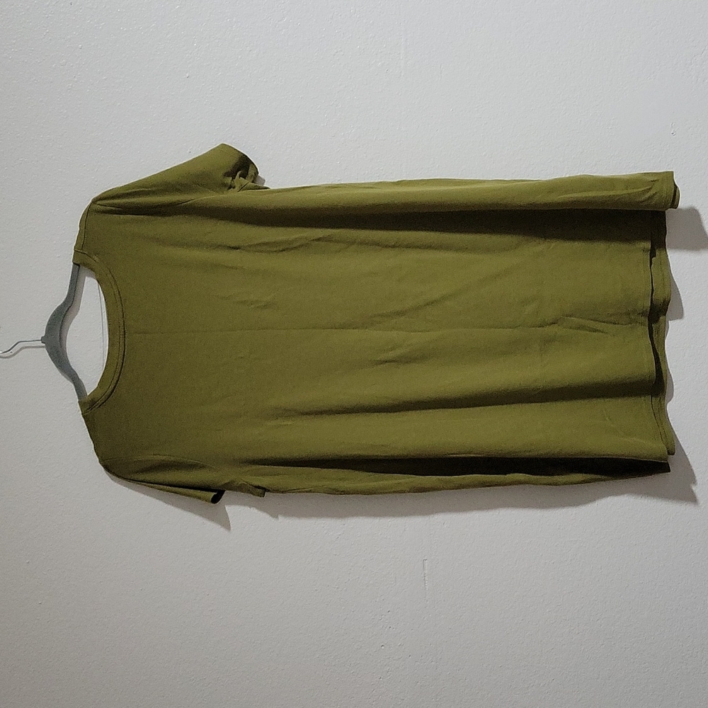 AVA & VIV Olive Green T-Shirt Dress - Picture 2 of 2